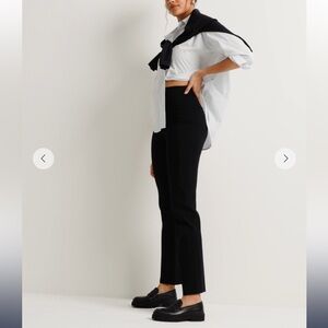 SPANX Black Ponte Slim Straight Leg High-rise smoothing tummy to thigh 2X EUC